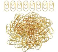 100 Pcs Gold Heart Paper Clips, Heart Shaped Paperclips, Metal Hearts Shaped Gold Paper Clips for Files and Notes, Small Decorative Holder for Photos