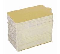 100 PCS Gold Paper Cupcake Tray Mousse Cake Boards Dessert Displays Rectangle Cardboard Cake Stands for Wedding Birthday Party Decorations Golden Color L S Size Optional (large rectangle)