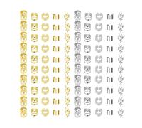 100 Pcs Gold & Silver Dreadlock Beads Locks Accessories Hair Bead, Adjustable Dreadlock & Braid Accessories with Cuffs & Rings, Metal Hair Jewelry for Adults with Hair Charms & Decorative Clips