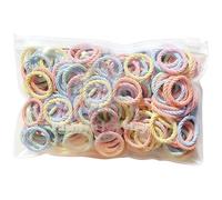 100 Pcs Hair Ties Small Colorful, Soft Cute Hair Ropes and Elastics for Toddlers, Versatile Hair Accessories for Braiding and Ponytails, Suitable for Daily Wear and Festive Occasions