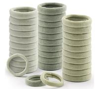 100 PCS Hair Ties, Soft Seamless Hair Bands for Thick Thin Hair, Ponytail Holders, Elastic Hair Ties for Women, Men, Girls, No Cease Nylon Hair Ties, No Damage Hair Accessories, Mint Green