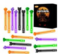 100 Pcs Halloween Bubbles Party Favors Basket Goodie Bag Stuffers Bulk, Mini Bubble Wands, Treats Non Candy, Halloween Birthday Party Supplies, School Prizes, Classroom Rewards, Trick or Treat