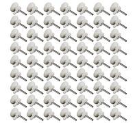 100 Pcs Hardwall Picture Hook Small White Round Hole Mini Non-Marking Nail Invisible Hook for Hard Wall Picture Frame Easel