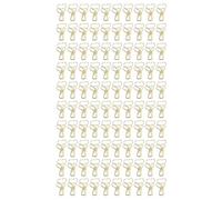 100 Pcs Heart Shape Mini Clips, Small Metal Iron Clips with Hollow Design and Long Tail, Fun Office Paper Clips for Documents Tickets Cards (Gold)