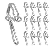 100 Pcs Heavy Duty Metal Curtain Hooks for Pencil Pleat Curtains