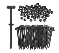 100 Pcs Heavy Duty Nylon Cable Tie Buckles, Self-Locking Zip Ties for Car Body Fastening, Plastic Cable Tie Clips for Trunks, Engine Guards, and General Repairs