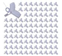 100 Pcs Hook Hoods Protective Covers Safety Caps, Polyethylene Hooks Hooks, Protective Fish Cover, Three Hooks for Artificial Baits