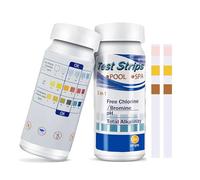 100 Pcs Hot Tub 3 In 1 Test Strips,PH Test Strips,PH Tester For Water,Water Testing Kits For Drinking Water,For Rapid Determination Of Chlorine,PH,Total Alkalinity In Water