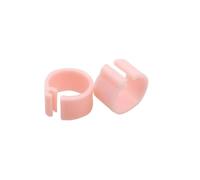 100 Pcs Inner Diameter 8mm Bird Pigeon Foot Ring Ten Colors Without Text Light weight Freedom Of Action Poultry Carry for Chickens, Ducks, Hens, Poultry(Pink 100pcs)