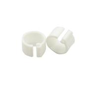100 Pcs Inner Diameter 8mm Bird Pigeon Foot Ring Ten Colors Without Text Light weight Freedom Of Action Poultry Carry for Chickens, Ducks, Hens, Poultry(White 100pcs)
