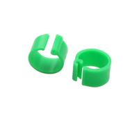 100 Pcs Inner Diameter 8mm Bird Pigeon Foot Ring Ten Colors Without Text Light weight Freedom Of Action Poultry Carry for Chickens, Ducks, Hens, Poultry(Green 100pcs)