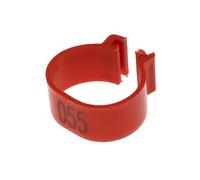 100 pcs Inside diameter 1.6/1.8cm snap-on Chicken Foot Ring Duck Goose Bird Quail Poultry Hen Ring Poultry Recognition(Red,1.6 cm)