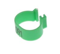 100 pcs Inside diameter 1.6/1.8cm snap-on Chicken Foot Ring Duck Goose Bird Quail Poultry Hen Ring Poultry Recognition(green,1.6 cm)
