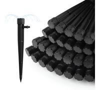 100 Pcs Irrigation Drippers, Adjustable 360 Degree Irrigation System Drip Emitters for 4/7mm Tube PE Pipe, Water Flow Drip for Flower beds, Vegetable Gardens, Herbs Gardens