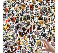 100 PCS Italian Brainrot Stickers Set, Cartoon Animal Stickers Laptop Sticker, Funny Sticker Suitable for Water Bottles Laptops Skateboards Luggage Desktop Decoration