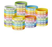 100 Pcs JBOS Custom Luminous Silicone Wristbands ，Glow in The Dark Personalized Rubber Bracelets with Logo for Events, Parties, Fundraisers, Bulk Orders