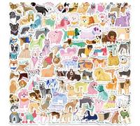 100 Pcs Kawaii Dog Stickers, BetterJonny Gift for Kids Teen Adult, Lovely Waterproof Vinyl Decals for Laptop Water Bottles Skateboard Bike Car Helmet Luggage Guitar Scrapbook Phone Pad