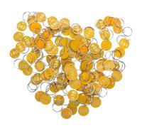 100 Pcs Key Tags Number from 1 to Storage Bathroom Plate Hand Hanging for Luggage Lockers Organizer(Yellow)