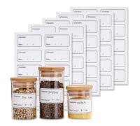 100 pcs Labels Stickers White Sticky Labels Stickers to Write Labels Adhesive Name Tags Sticky Label Stickers for School Office Presents and Bottle