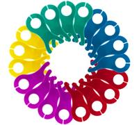 100 Pcs Large Yarn Bobbins for Crochet 5 Color Yarn Bobbins Spools Plastic Cross Stitch Bobbin Organizer for Knitting, Sewing,Weave and Craft Projects