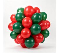 100 Pcs Latex Balloons 12 Inch Sizes in Red and Green | Perfect for Spring & Summer Decor | St. Patrick's Day, Graduation, Kids Birthday, Wedding, Baby Shower Party Balloons