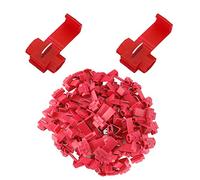 100 Pcs Lock Wire Connectors Blue Quick Splice Connector Terminals for Suits cable 0.5-1.0 mm² (AWG18-22 (10A))