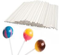 100 Pcs Lollipop Sticks Cake Pop Sticks for Baking Decorating and Party Treats, 3.5mm Diameter 10cm