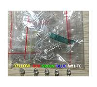 100 PCS/LOT＝5color x 20 PCS 5mm LED Red Blue Green Yellow White Light-Emitting diode Straw hat astigmia AMNzOgOdL