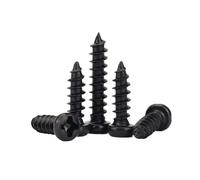 100 Pcs/lot Cross Round Head Self-tapping Screw M1 M1.2 M1.4 M1.5 M1.7 M2 M2.3 M2.6 M3 M3.5 M4 M5 Black Carbon Steel(20mmx100pcs,M3.5)