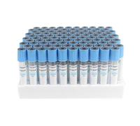 100 Pcs/lot Sodium Citrate Blood Collecting Tube, Disposable Sterile Negative Pressure Vacuum Blood, (2ML/5ML PET)(PET,5ML)
