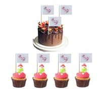 100 Pcs Love You Mom Cupcake Flags Mini Mom Mother's Party Theme Toothpick Stick Flags Happy Mother's Day Cupcake Toppers Cocktail Food Flag Decorations