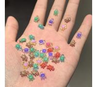 100 Pcs Luminous Mini Resin Turtles for Crafts, Colorful Tiny Turtle Figures for Fairy Garden Micro Landscape, Miniature Sea-Ocean Animals for Decor and DIY Terrarium Projects