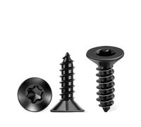 100 PCS M4 X 16 mm Flat Head Torx Wood Screws, 18-8 (A2) Stainless Steel, Full Threaded & Black Coated for Durability, T20 Drive Bit Included, Multipurpose Small Screw by TPOHH