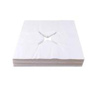 100 PCS Massage Face Cradle Covers, Disposable Face Cradle Covers, Disposable Non-Stic Soft Cotton Nose Slit Cover, Headrest