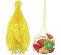 100 Pcs Mesh Produce Bags,Seafood Boil Bag For Crab,Reusable Breathable Onion Potato Storage Net Bag,Mesh Bags For Vegetables For Crab For Vegetables Fruits(22 Inch,Yellow)