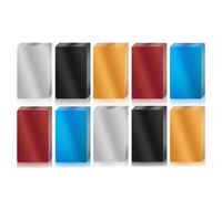 100 Pcs Metal Engraving Blanks Colorful Aluminum Sheet 86x54x0.2mm