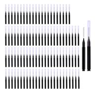 100 Pcs Micro Eyebrow Brush Set with Caps, Brow Lamination & Eyelash Brushes, Spoolie Lash Lift Tools for Eyebrow and Eyelash Extensions, Perfect for Women and Men