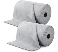 100 Pcs Microfiber Cleaning Cloth Roll, Reusable Tear Away Towels, Absorbent Lint Free Paper Towels, Washable Shop Rags for Home Kitchen, House, Car, Glass - 30 x 30cm, Grey