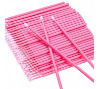 100 Pcs Micropore Eyelash Brushes Disposable, Eyelash Micro Applicator Brushes, Micro Brushes Microfibre Brushes Eyelashes Extensions Mascara Wands Brush