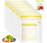 100 Pcs Microwave Steam Bags for Cooking Reusable Zipper Steam Vegetable Bag Frozen Food Heating Bags for Faster Vegetables Seafood and Meat, 7.1 X 7.9 Inches (100)