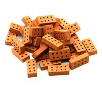 100 Pcs Mini Miniature Bricks,8 Hole Building Brick,Micro Brick,Garden Model Small Toys,For Architectural Bricks For Diy Dollhouse Garden Decoration Miniature Landscape Accessories