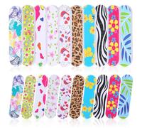 100 Pcs Mini Nail Files Disposable Double Sided Nail File Set Colorful Nails File for Home Salon Use Travel Size Bulk Emery Mini Files Fashion Nails Tools Men Women
