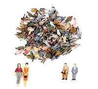 100 Pcs Mini People Figurine Hand Painted Tiny Passengers Statue Sand Table Model Tiny People Model Train Figures Sitting And Standing For Miniature Scenes, Train, Railroad, Sand Table, 1:75 Scale