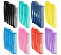 100 Pcs Mini Portable Hair Combs In Assorted Shades, Lightweight Plastic Fine Tooth Combs, Perfect For Salons, Hotels, Gyms