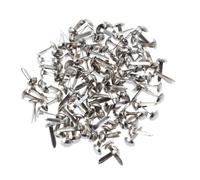 100 Pcs Mini Round Brads for Scrapbookers and Crafters, Silver Iron | Pivoting Joint Design, Secure Paper Hold, for Journals, Ribbons, Stamping and Card Making Random Color