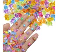 100 Pcs Mini Turtles for Crafts Luminous,Tiny Resin Turtle Animals Mixed,Plastic Miniature Small Dollhouse Miniatures for Glow in the Dark Sea Figures,Home Garden Aquarium Fairy Micro Landscaping Deco