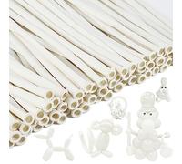 100 Pcs Modelling Balloons Long Balloons 260Q White Twisting Long Latex Magic Balloon for Animals Shape, Birthday, Wedding, Party Decorations