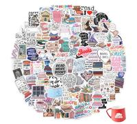 100 Pcs Motivational Quote Book Stickers - Aesthetic Stickers for Teens, Adults, Journal, Gift, Waterproof Vinyl Decals for Water Bottles, Laptops, Scrapbooks