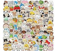100 Pcs Motivational Stickers, Animal Shaped Cartoon Cute Stickers Set, Waterproof Inspirational Quotes Decals for Scrapbook, Planner, Book, Card