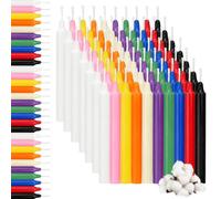 100 pcs Multi-Colored Spell Candles, Unscented Magic Taper Candles 4.1" Tall x 1/2" Diameter, Colored Candles for Chime Ritual Spell Witchcraft Rituals Prayer Meditation Party Home Dinner Christmas